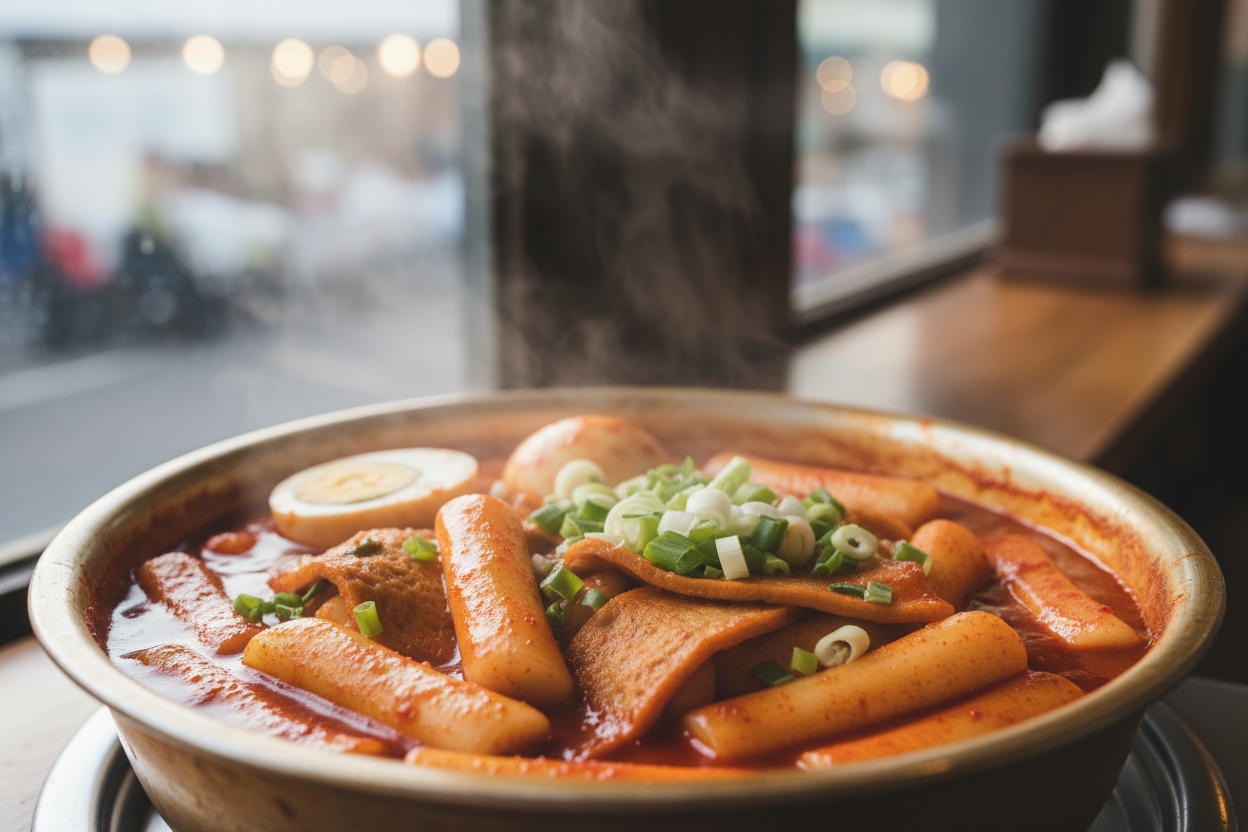 매콤달콤 쫄깃한 한국 대표 길거리 간식, 떡볶이