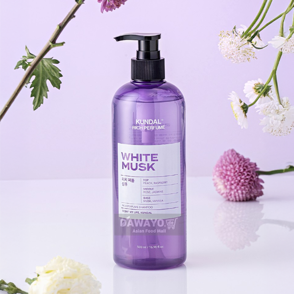 KUNDAL Rich Perfume Shampoo 500 ml – White Musk