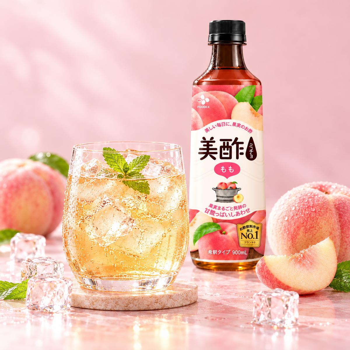 CJ 미초 복숭아맛 800ml