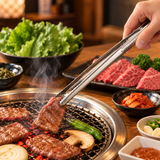 Korean Cheonseong All-Purpose Tongs (Large) | Stainless Steel Tongs with Strong Grip (approx. 24 cm)