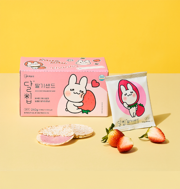 네이처 오다 달칩 딸기 샌드 12g 20개입