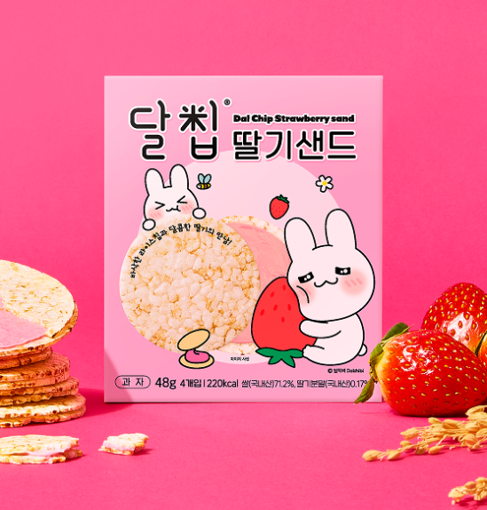네이처 오다 달칩 딸기 샌드 12g 4개입