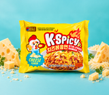 K SPICY Cheese Stir-Fried Instant Noodles 492 g (4 × 123 g)