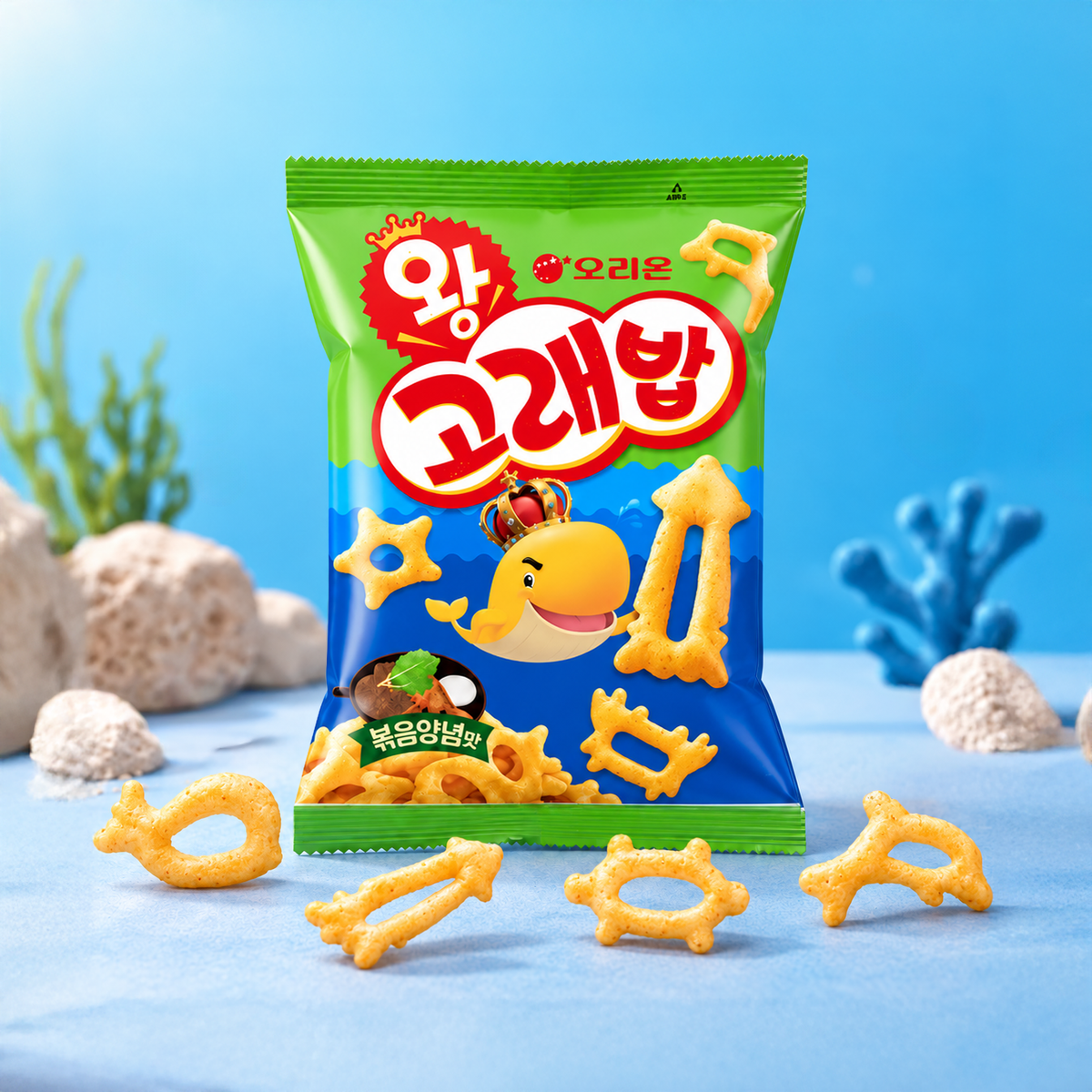 !Sale! [내수용] 오리온 왕 고래밥 (볶음양념맛) 56g