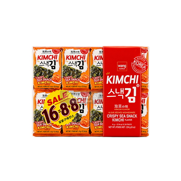 wang Kimchi-Geschmack Snack-Gim 64g (4g*16 Packungen)