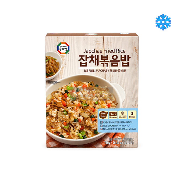 Surasang 3-Minuten-Japchae-Bratreis 750 g (250 g × 3)