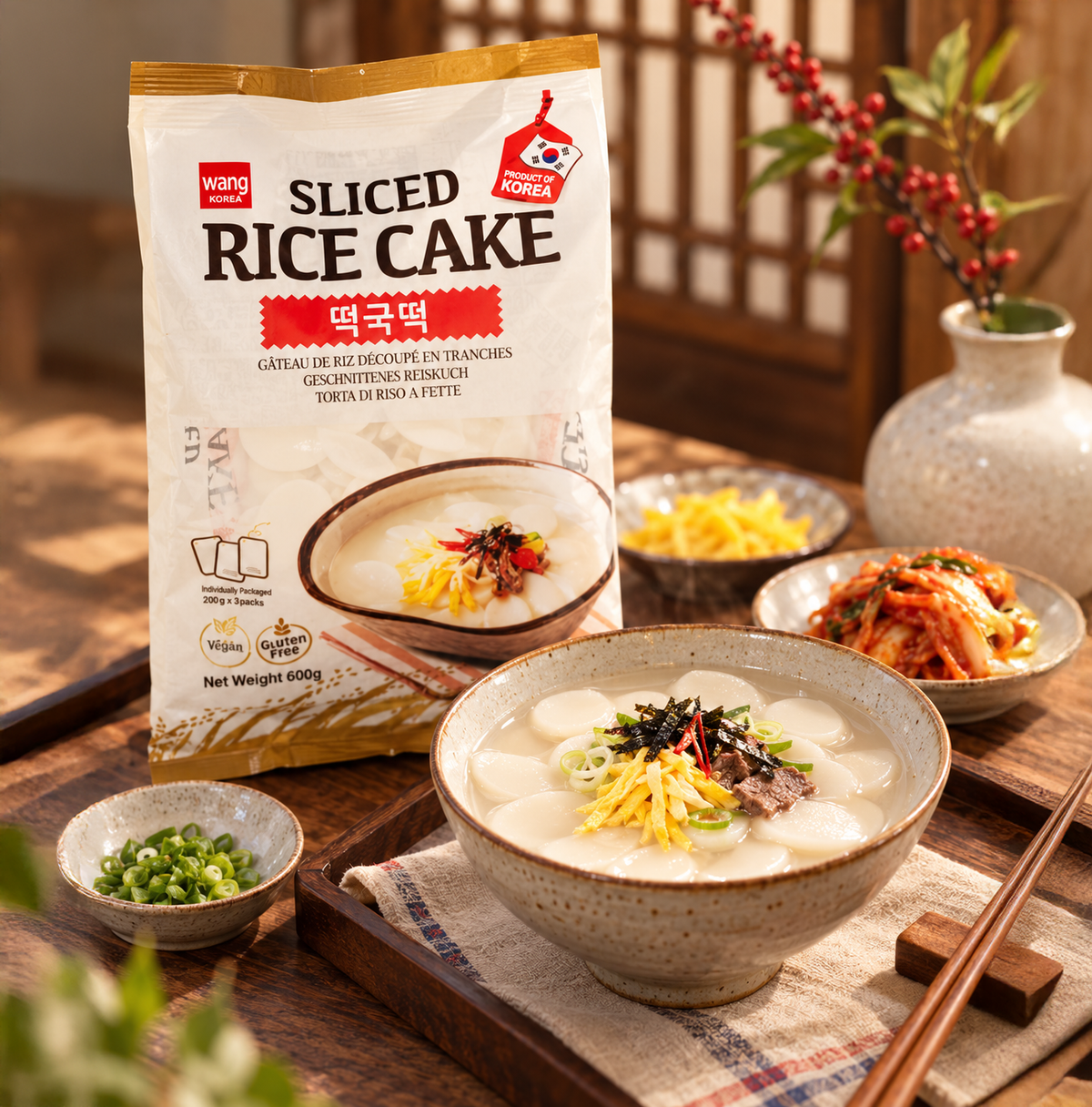 Wang Tteokguk Tteok 600g (150g*4 packs)