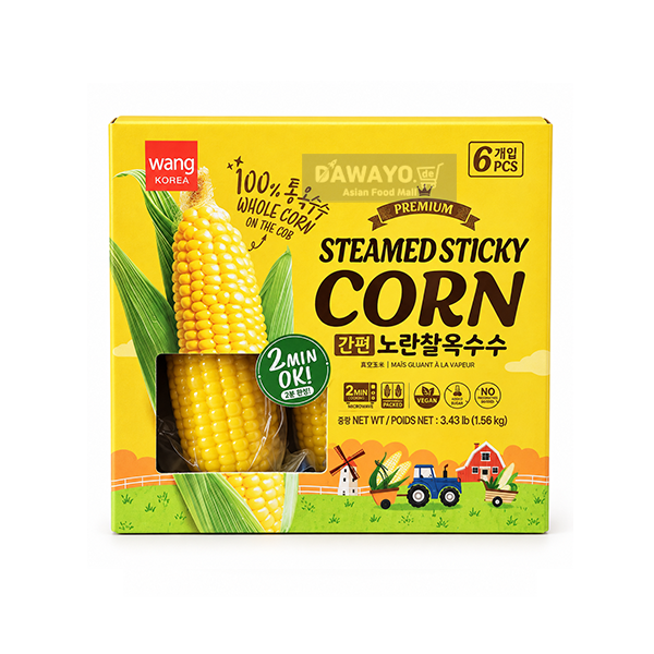Wang Yellow Boiled Sweet Corn 1.56 kg (6 pcs)