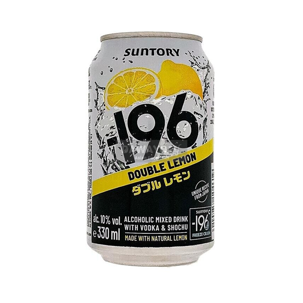 Suntory -196 Double Lemon mit Wodka & Soju 330ml (Alk. 10 % vol.)