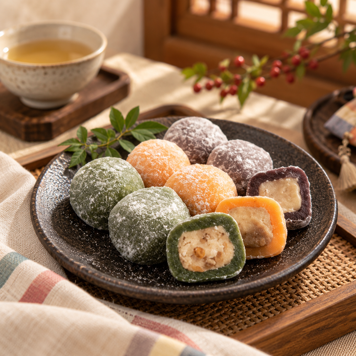 수라상 궁중떡 삼색두텁떡 (대용량) 900g