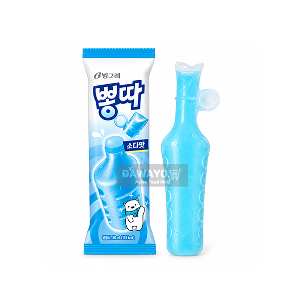 빙그레 뽕따 소다 맛 130ml (해동 상태로 배송되어도 환불 불가, 재냉동해서 드셔주세요~!)
