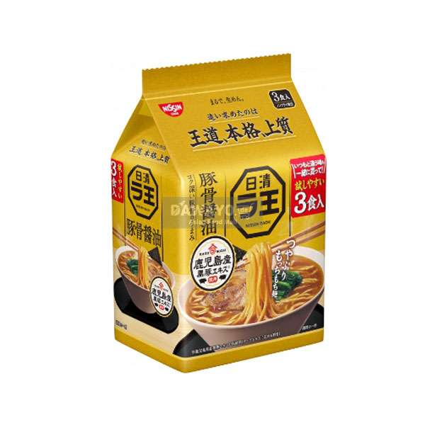 Nissin Raoh Tonkotsu Sojasaucengeschmack 3er-Pack 300g