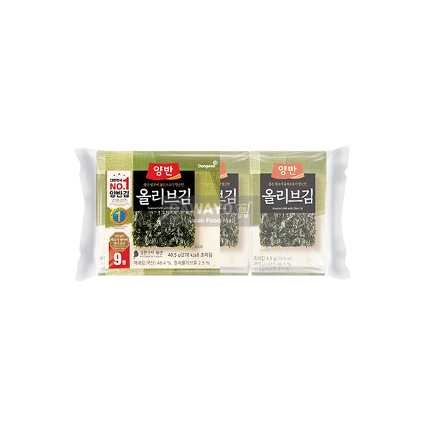 동원 올리브 도시락김 (4.5g*9) 40.5g