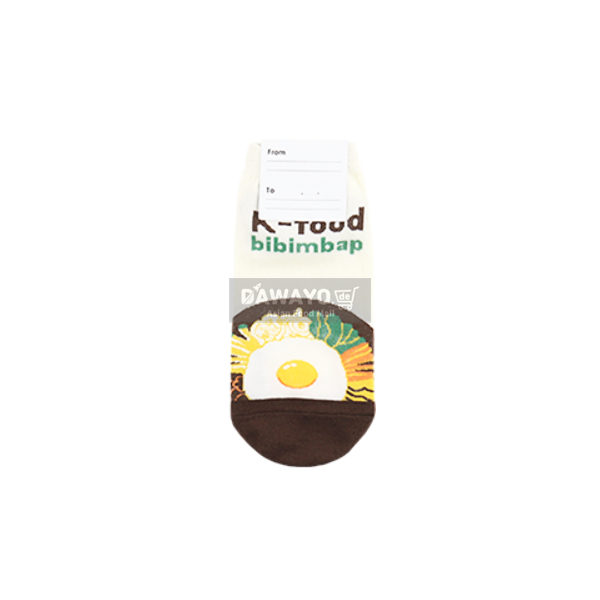 K-Food Snack Bar Socks 22-26cm (Bibimbap)