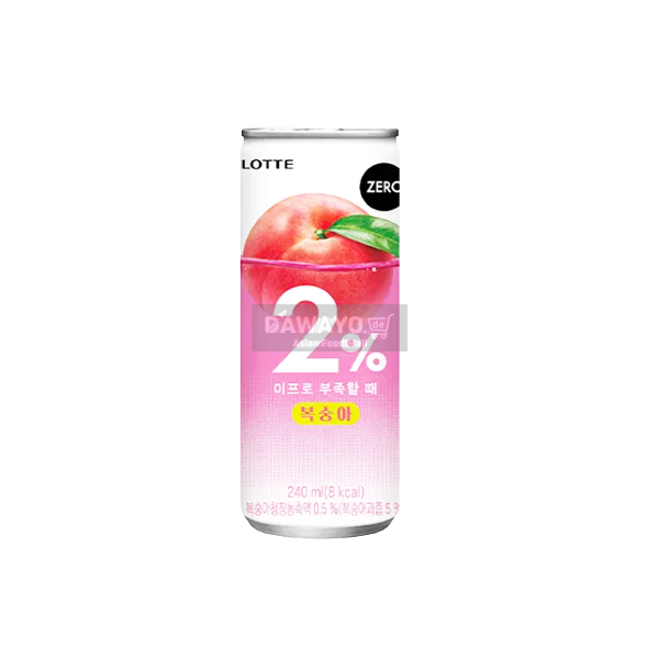 Lotte 2% zero  Pfirsichgetränk 240 ml