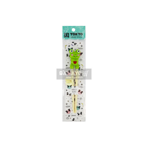 Japanese-Style Frog Character Training Chopsticks (18cm)