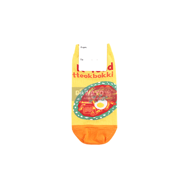 K-Food Snack Bar Socks 22–26 cm (Tteokbokki)