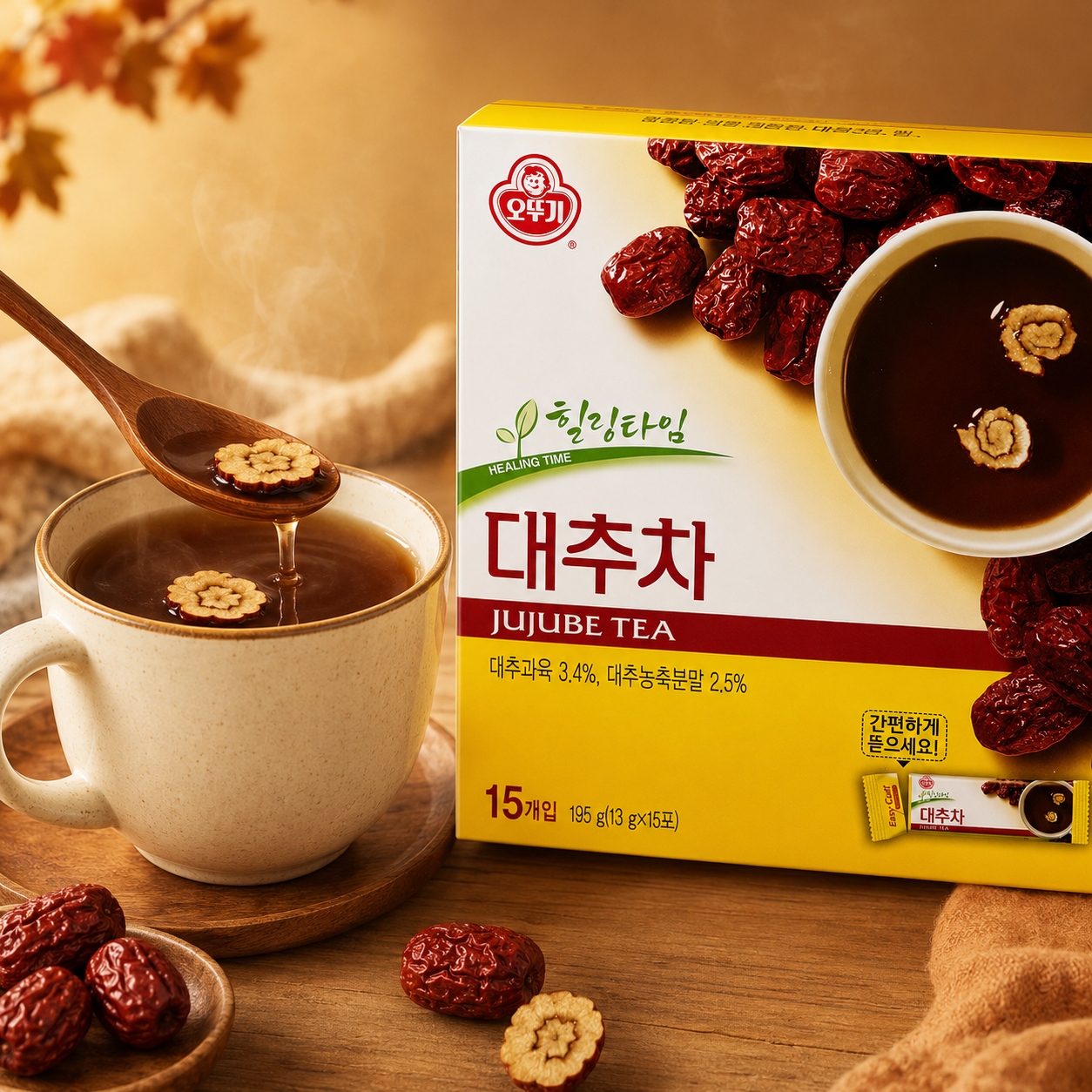 Ottogi Jujube-Tee Gold 195g (13g*15)