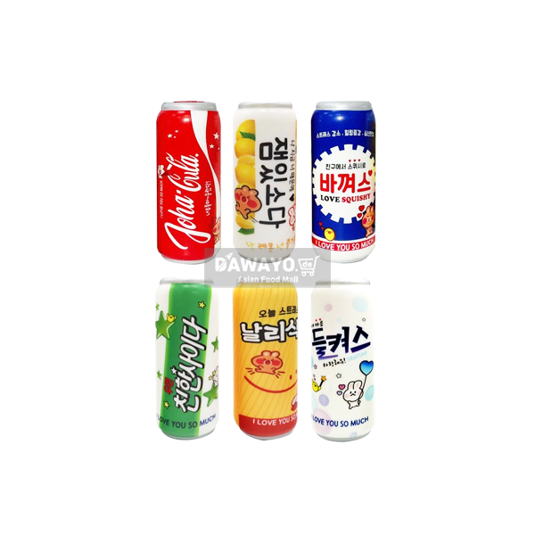 스트레스 해소! 캔음료 패러디 스퀴시 5.5*14cm (이미지 랜덤 발송)