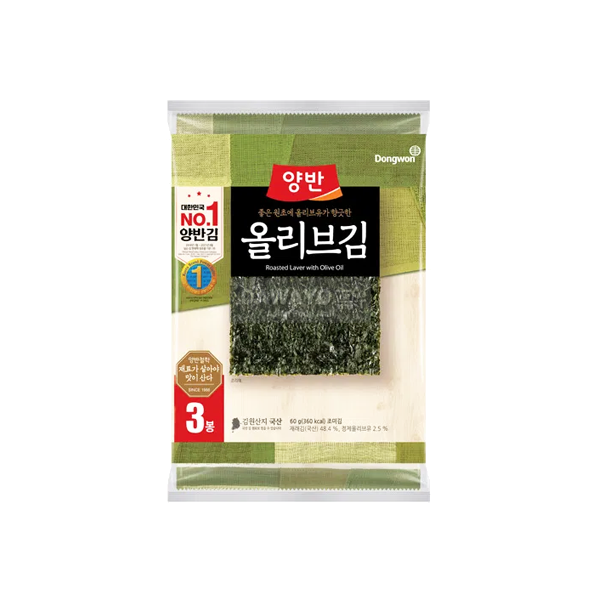 동원 올리브 전장김 (20g x 3) 60g