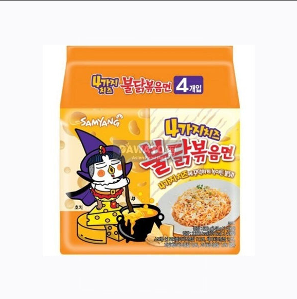 !Sale! [Domestic Version] Samyang 4-Cheese Buldak Ramen Multipack 580g (145g x 4)