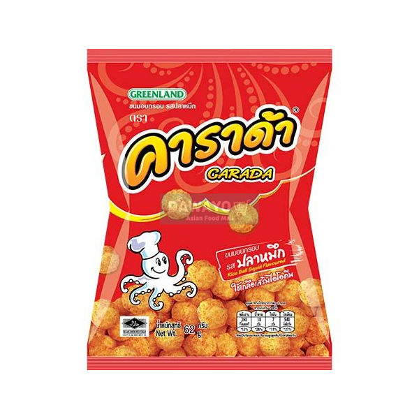 CARADA 오징어맛 라이스볼 스낵 52g