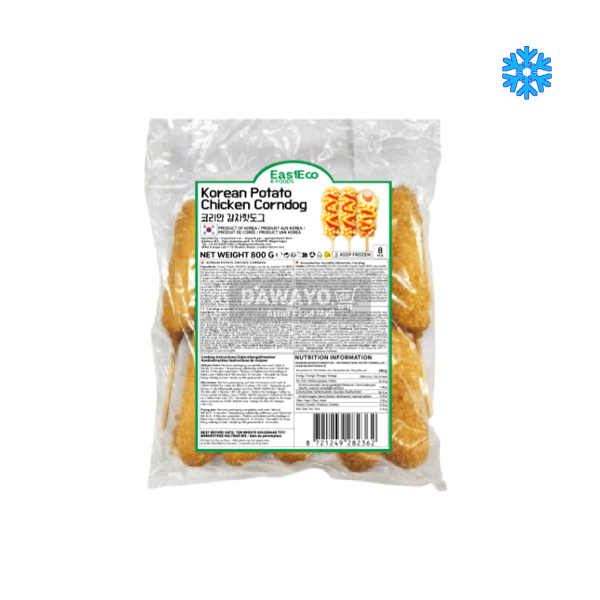 KITCHEN SEOUL Koreanischer Kartoffel-Hotdog, Großpackung 800g