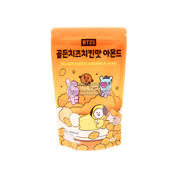 BT21 Golden Cheese Chicken Flavor Almonds 180g