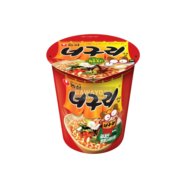 [내수용] 농심 너구리 작은 컵 62g