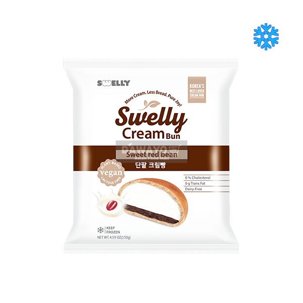 Swelli Red Bean Paste Cream Bread with Plenty of Red Bean Paste, 130g