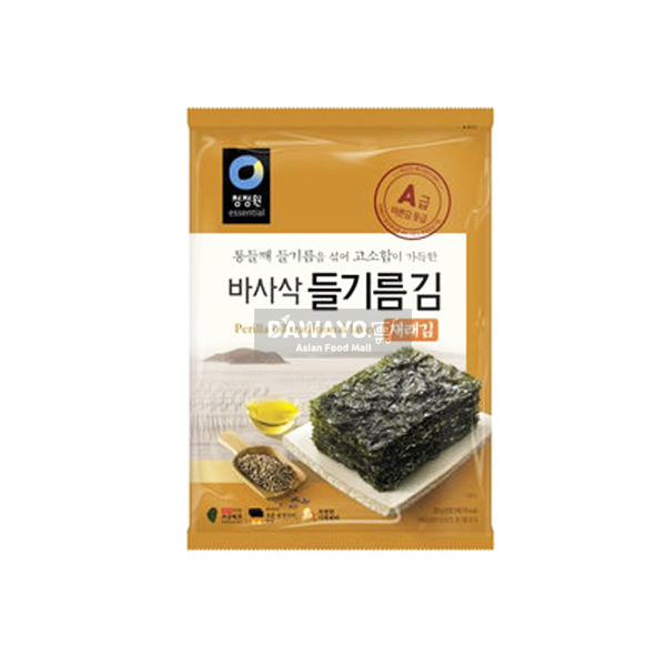 Chungjungone Sesamöl Knusper-Seetang (Ganzer Seetang) 80g (4g*20)