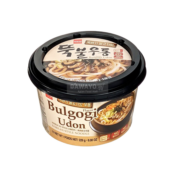 Wang Ttukbaegi Bulgogi-Geschmack Ttukbul Udon Becher 229g