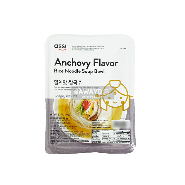 Assi Instant Rice Noodles Anchovy Flavor 90g