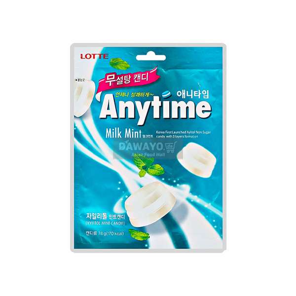 Lotte Anytime Milk Mint 60g