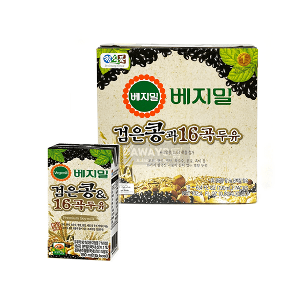 베지밀 검은콩과 16곡 팩 190ml * 16개입 (1BOX)