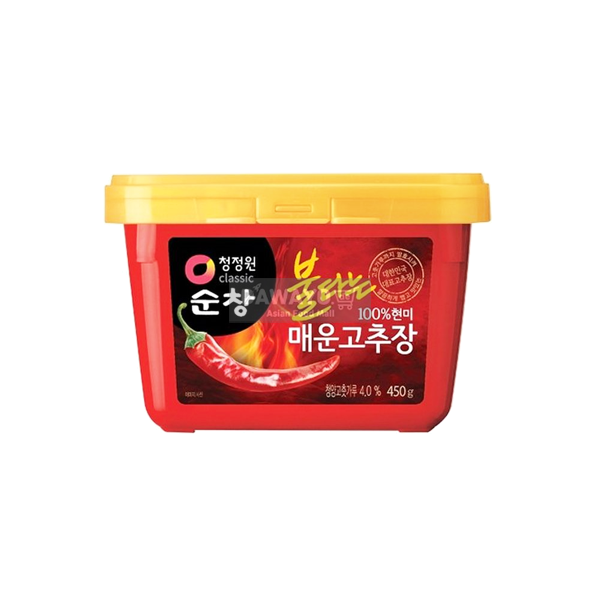 청정원 불타는 매운 고추장 450g