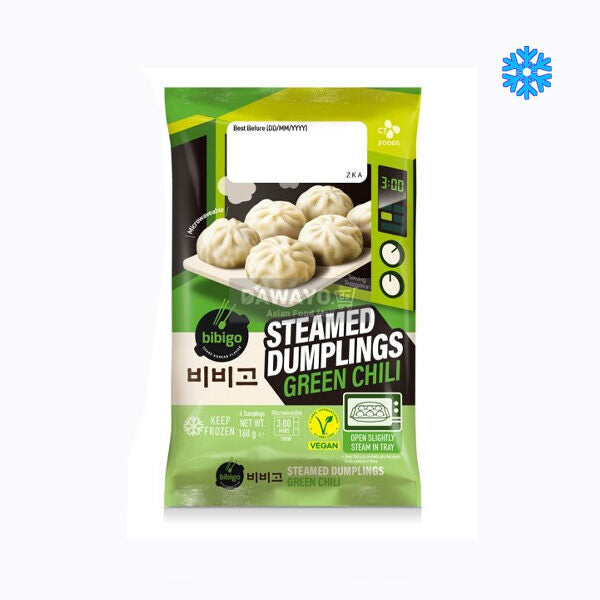 Bibigo Vegane Grüne Chili Steamed Dumplings 168g