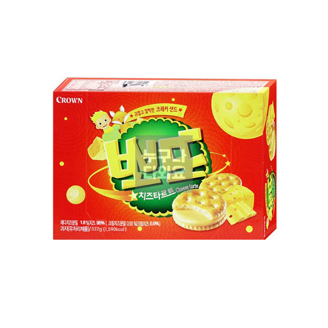 크라운 뽀또 치즈타르트 322g 대용량