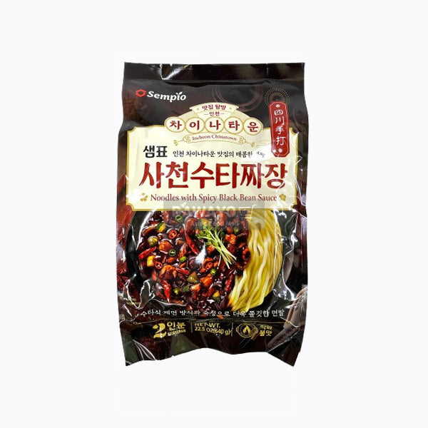 Sempio Sichuan Handnudeln mit scharfen Nudeln aus Incheons Chinatown (2 Portionen) 640g