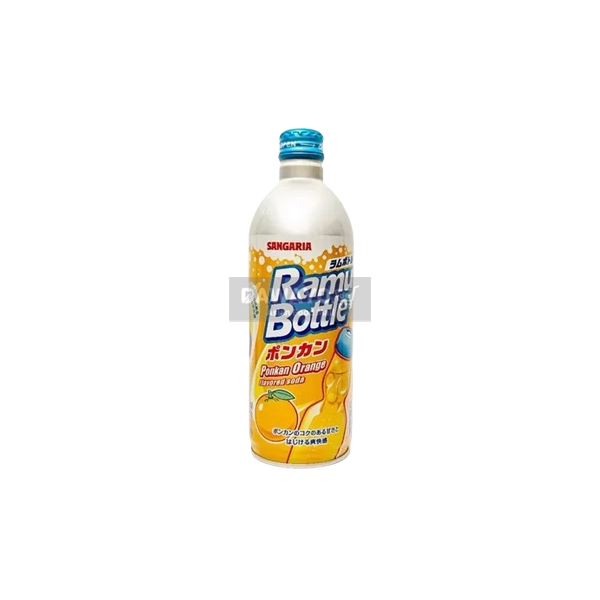 Sangaria Ramune Bottle Orange Flavor 500ml