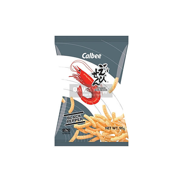 CALBEE Shrimp Crackers Black Pepper Flavor 90g