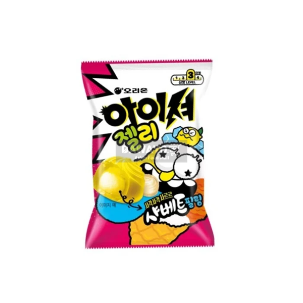 오리온 아이셔젤리 레몬샤베트&파인애플 72g