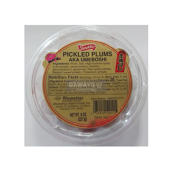 Umeboshi, gesalzene Pflaumen 227g
