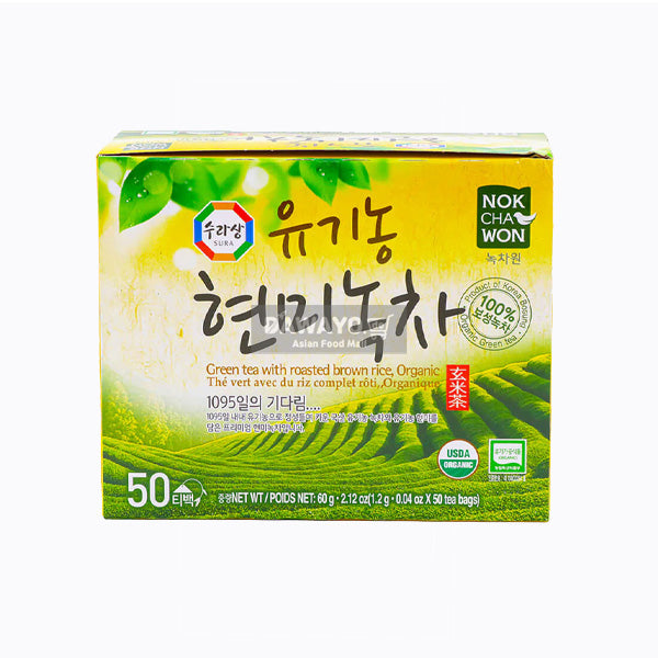 1+1 Surasang Bio-Grüntee mit braunem Reis 60g (1,2g*50 Stück) Großpackung