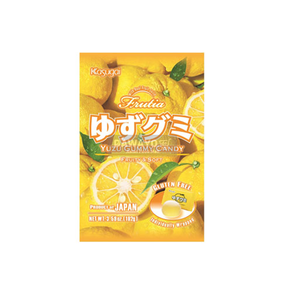 Kasugai Fruitia Yuzu Flavored Gummy 102G