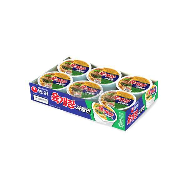 [Inlandsmarkt] Nongshim Yukgaejang Schüsselramen 86g*6 1BOX