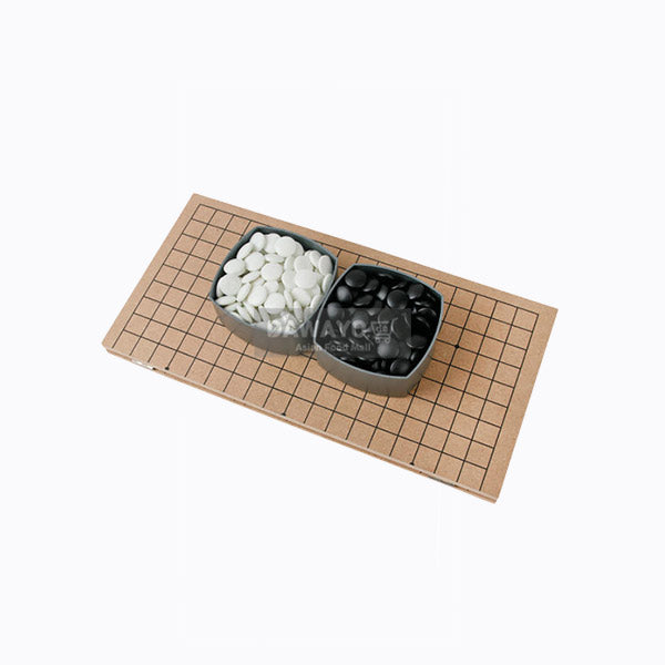 50 Jahre alte Yook Hyungje Go-Brett und Go-Steine Set (40cm*40cm*0.9cm) (Auf der Rückseite befindet sich auch ein koreanisches Schachbrett~)