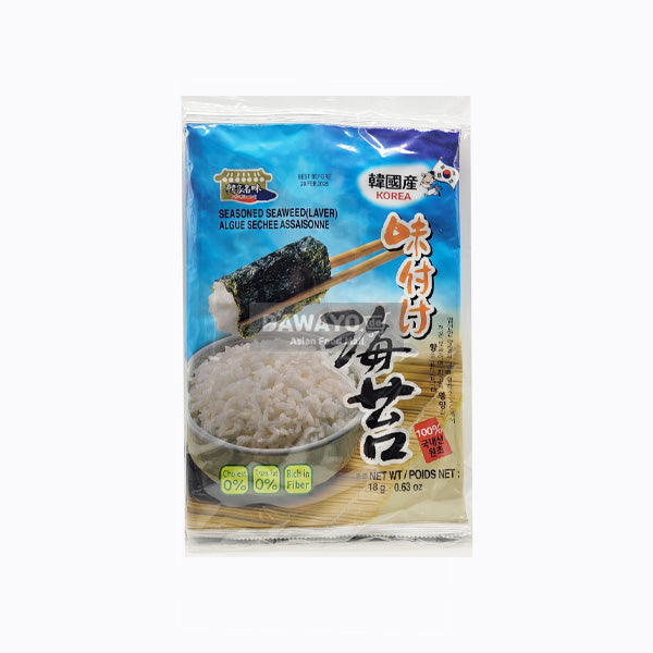 Hangamyeongmi Traditionell Gegrillter Seetang 90g (18g*5) 5er-Pack