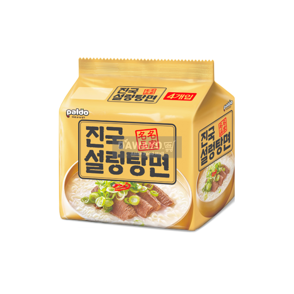 Paldo Jin Guk Seolleongtang Ramen Multipack 400 g (100 g × 4)