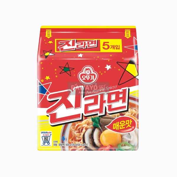 [내수용] 오뚜기 진라면 매운맛 멀티 600g(120g*5)